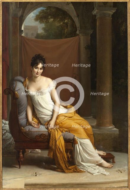 Portrait de Juliette Récamier, née Bernard (1777-1849), between 1802 and 1805. Creator: Francois Pascal Simon Gerard.