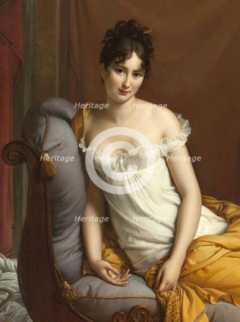 Portrait de Juliette Récamier, née Bernard (1777-1849), between 1802 and 1805. Creator: Francois Pascal Simon Gerard.