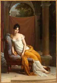 Portrait de Juliette Récamier, née Bernard (1777-1849), between 1802 and 1805. Creator: Francois Pascal Simon Gerard