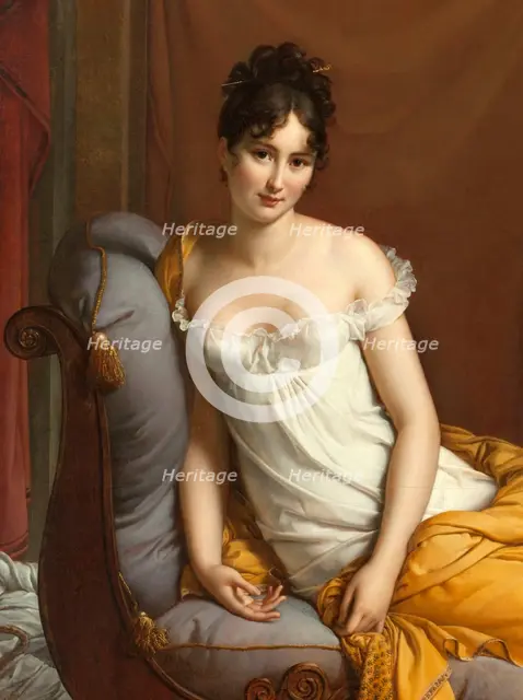 Portrait de Juliette Récamier, née Bernard (1777-1849), between 1802 and 1805. Creator: Francois Pascal Simon Gerard.