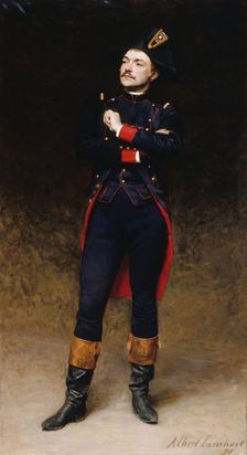 Portrait de l'acteur Léon Marais (1853-1891), dans le rôle de Martial de "Thermidor" de..., 1891. Creator: Albert Antoine Lambert