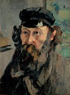 Portrait de l'artiste à la casquette (Self-Portrait in a Casquette), 1875. Creator: Paul Cezanne