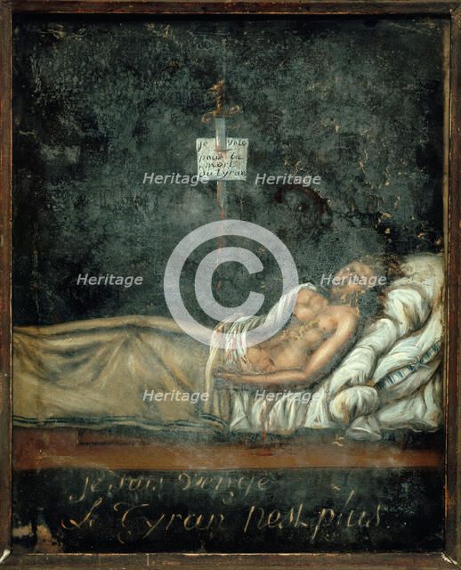 Portrait de Louis-Michel Le Peletier de Saint-Fargeau (1760-1793), sur son lit de mort, c1793. Creator: Jacques-Louis David.