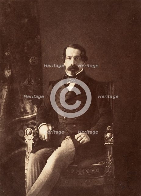 Portrait de Louis-Napoléon Bonaparte en Prince-Président, 1852. Creator: Gustave Le Gray.