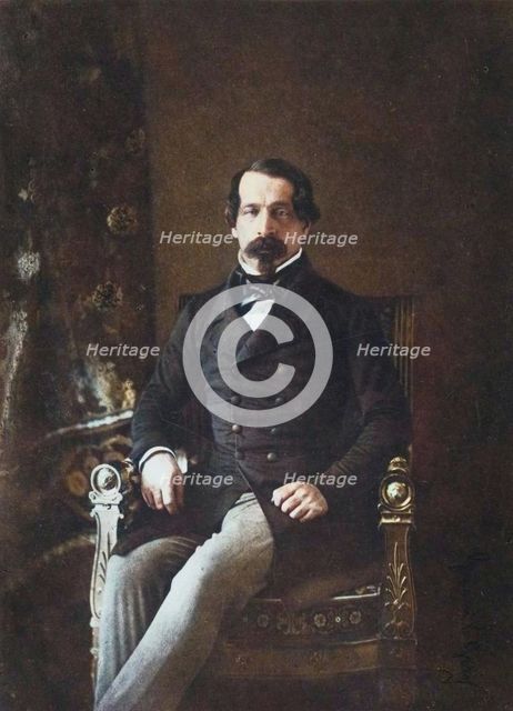 Portrait de Louis-Napoléon Bonaparte en Prince-Président, 1852. Creator: Gustave Le Gray.
