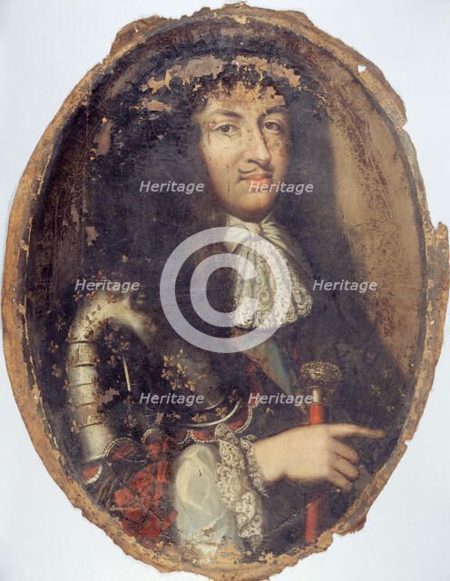 Portrait de Louis XIV (1638-1715), roi de France, c1670. Creator: Ecole Francaise.