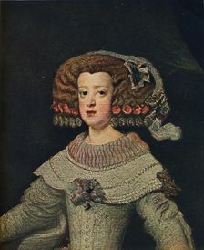 Portrait De La Reine Marie-Anne (Mariana of Austria), 1652, (1910). Artist: Diego Velasquez
