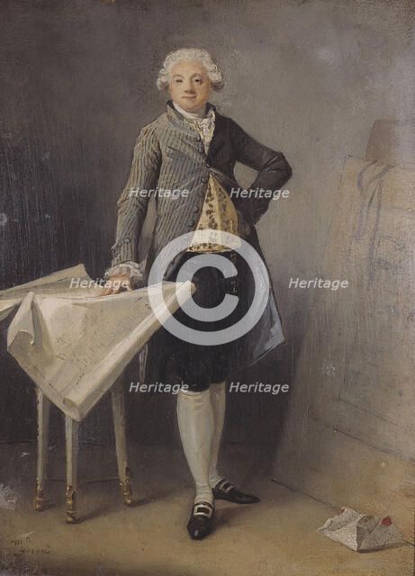 Portrait de l'architecte Claude-Nicolas Ledoux, c.1787. Creator: Marguerite Gerard.
