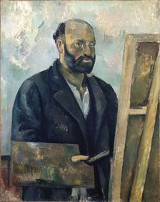 Portrait de l'artiste à la palette, c. 1890. Creator: Cézanne, Paul (1839-1906)