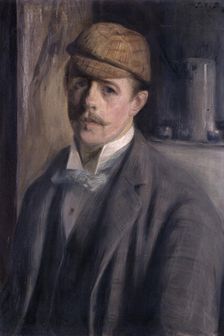 Portrait de l'artiste, c.1890. Creator: Jacques Emile Blanche