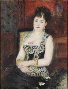 Portrait de le comtesse Mélanie de Pourtalès, née Mélanie Renouard de Bussière (1836-1914), 1877. Creator: Renoir, Pierre Auguste (1841-1919)