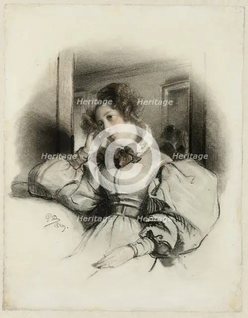 Portrait de Mme. E. D., 1829. Creator: Paul Delaroche.