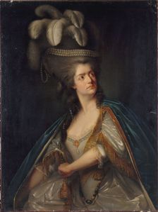 Portrait de Mme Thénard, dite "la Grande" (1757-1849), sociétaire de la Comédie Française..., c1785. Creator: Ecole Francaise