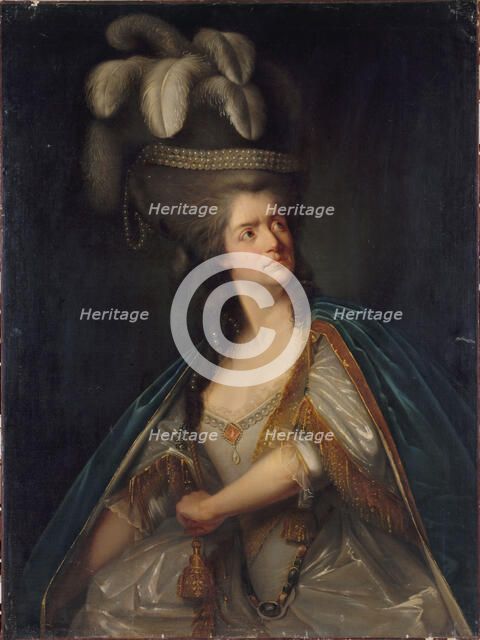 Portrait de Mme Thénard, dite "la Grande" (1757-1849), sociétaire de la Comédie Française..., c1785. Creator: Ecole Francaise.