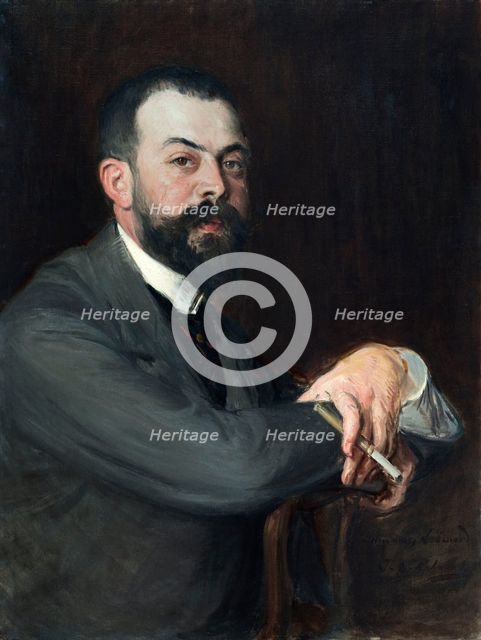 Portrait de Monsieur Léon Pissard jeune, c.1895. Creator: Jacques Emile Blanche.