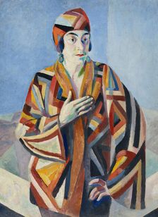 Portrait de Madame Mandel, 1923. Creator: Delaunay, Robert (1885-1941)