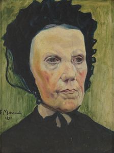 Portrait de Madame Massoul, grand-mère de l'artiste, 1890. Creator: Felix Massoul