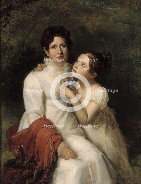 Portrait de Madame Bauquin Du Boulay et de sa nièce Mademoiselle Bauquin de La Souche, c1810-1815. Creator: Francois Pascal Simon Gerard.