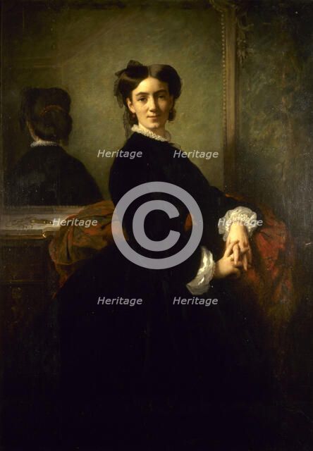 Portrait de Madame Charles Chaplin, 1863. Creator: Charles Chaplin.