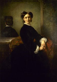 Portrait de Madame Charles Chaplin, 1863. Creator: Charles Chaplin