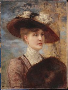 Portrait de Madame de Lorgeril, 1902. Creator: Henri Gervex