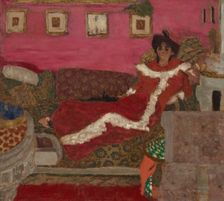 Portrait de Madame Delierre (Symphonie en rouge) , c1901. Creator: Vuillard, Édouard (1868-1940)