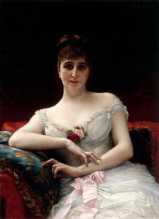 Portrait de Madame Edouard Hervé, 1884. Creator: Alexandre Cabanel
