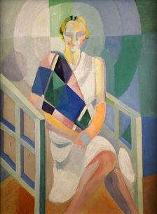 Portrait de Madame Heim, 1926-1927. Creator: Delaunay, Robert (1885-1941)