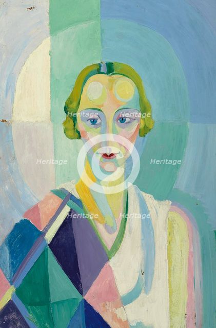 Portrait de Madame Heim , 1926-1927. Creator: Delaunay, Robert (1885-1941).