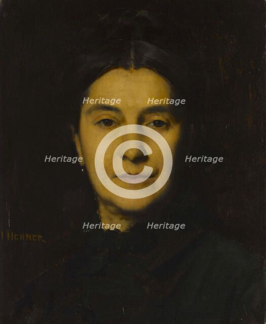 Portrait de Madame Herzog, 1875. Creator: Jean Jacques Henner.