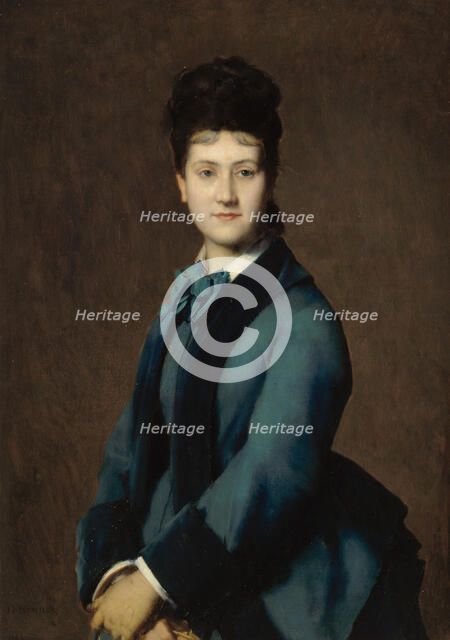Portrait de Madame Jeantaud, 1875. Creator: Jean Jacques Henner.