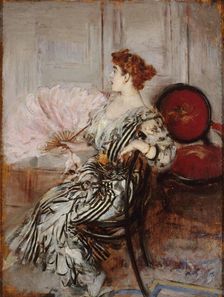 Portrait de Madame Torri, danseuse à l'Opéra, c. 1900. Creator: Boldini, Giovanni (1842-1931)