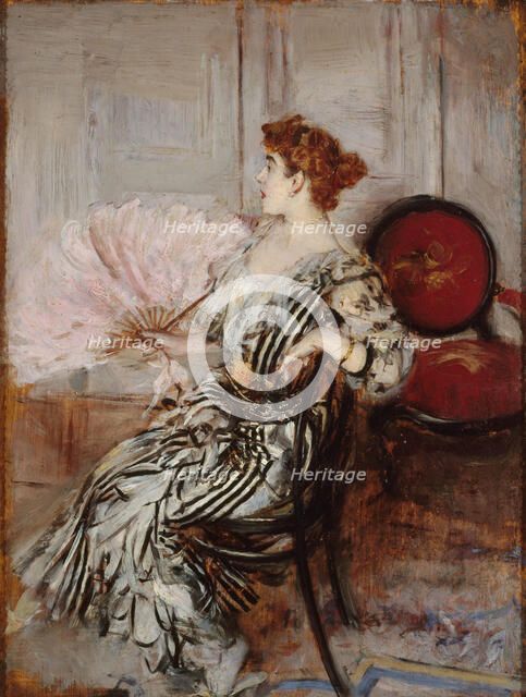 Portrait de Madame Torri, danseuse à l'Opéra, c. 1900. Creator: Boldini, Giovanni (1842-1931).