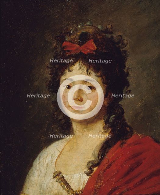 Portrait de Mademoiselle Maillard (Marie-Thérèse Davoux, 1766-1818, dite), chanteuse à l'Opéra,c1790 Creator: Jean-Franois Garnerey.