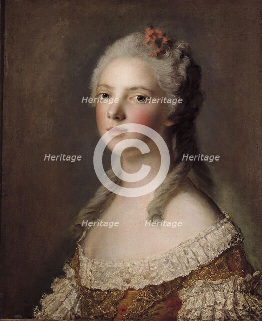 Portrait de Marie-Adélaïde de France, fille de Louis XV, dite Madame Adélaïde, c1750. Creator: Jean-Marc Nattier.