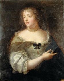 Portrait de Marie de Rabutin-Chantal, marquise de Sévigné (1626-1696), d'après le portrait..., 1898. Creator: Basile Lemeunier