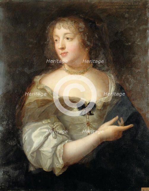 Portrait de Marie de Rabutin-Chantal, marquise de Sévigné (1626-1696), d'après le portrait..., 1898. Creator: Basile Lemeunier.