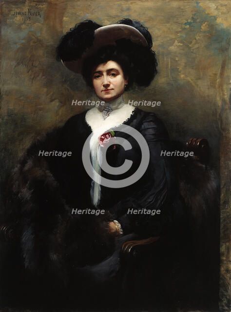 Portrait de Marie-Louise Cognacq, née Jay, 1903. Creator: Jeanne-Magdeleine Favier.