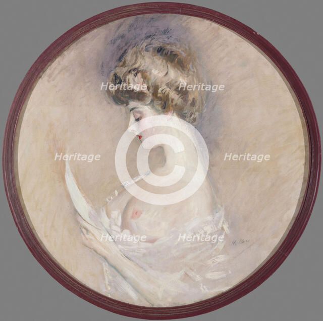 Portrait de Marthe Letellier, née Fourton, c1900. Creator: Paul Helleu.