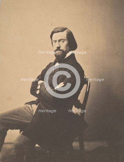 Portrait de Pitre-Chevalier, ca. 1853. Creator: Gustave Le Gray.