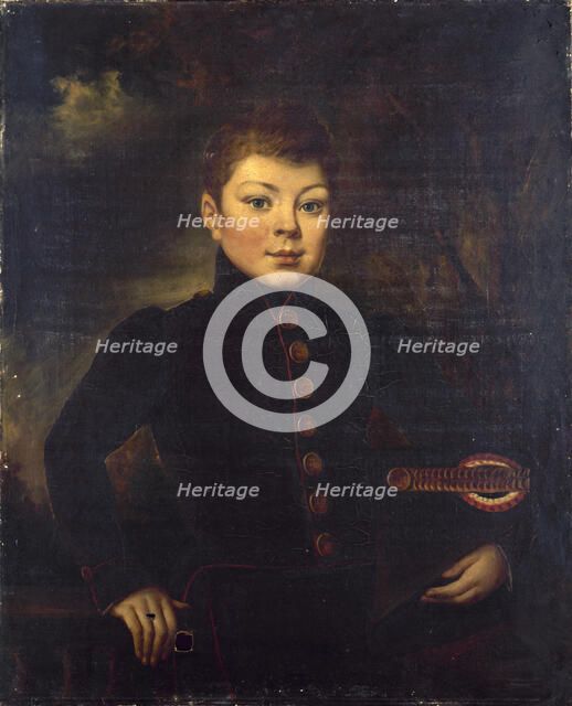 Portrait de René Charles Breteau (1826-1877), en uniforme d'élève du lycée Charlemagne, c1837. Creator: Ecole Francaise.