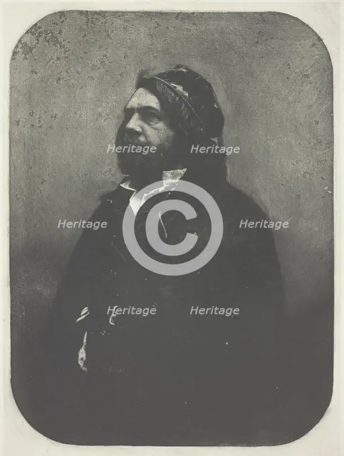 Portrait de Theophile Gautier d'apres Nadar, c. 1857, printed 1982. Creator: Charles Nègre.