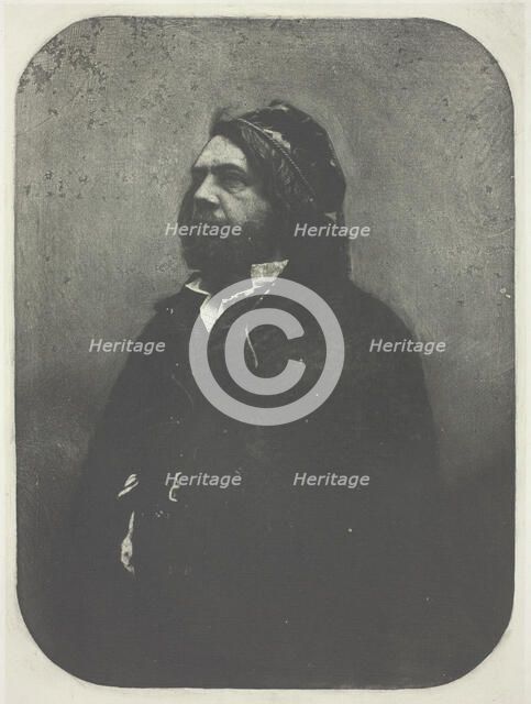 Portrait de Theophile Gautier d'apres Nadar, c. 1857, printed 1982. Creator: Charles Nègre.