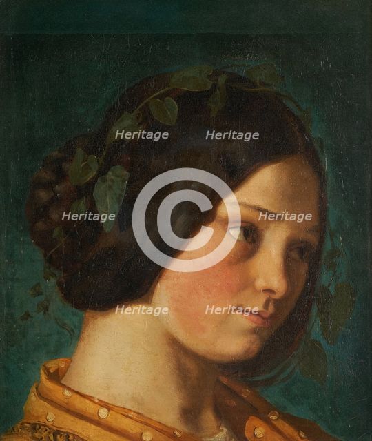 Portrait de Zélie Courbet, c.1842. Creator: Gustave Courbet.