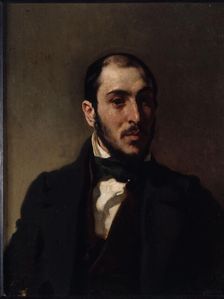 Portrait d'Eugène Laval (1818-1896), architecte, c1860. Creator: Eugene Delacroix