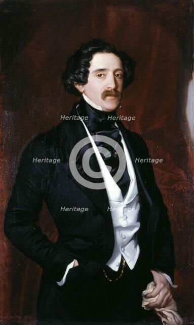 Portrait d'Edouard Caillard, 1847. Creator: Victor-Louis Mottez.