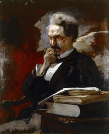 Portrait d'Henri Rochefort (Victor-Henri, marquis de Rochefort-Luçay, dit), journaliste..., 1879. Creator: Auguste Baud-Bovy