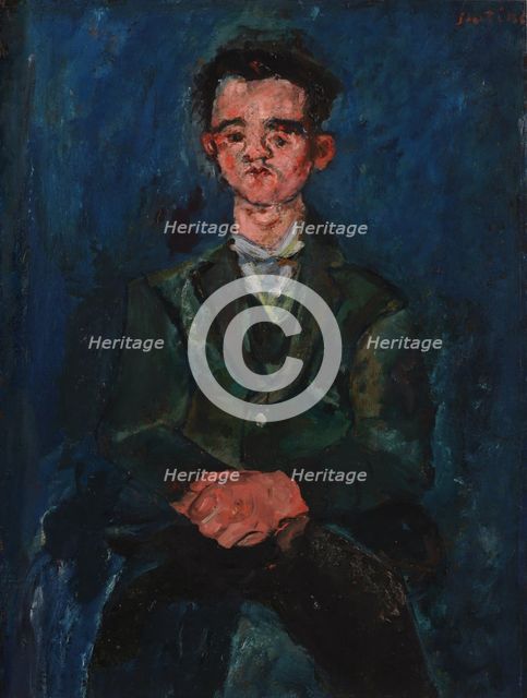Portrait du garçon en bleu, c1928. Creator: Chaim Soutine.