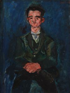 Portrait du garçon en bleu, c1928. Creator: Chaim Soutine