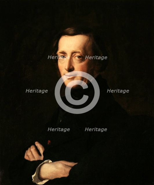 Portrait du Docteur M.G. Worms, 1850. Creator: Henri Lehmann.